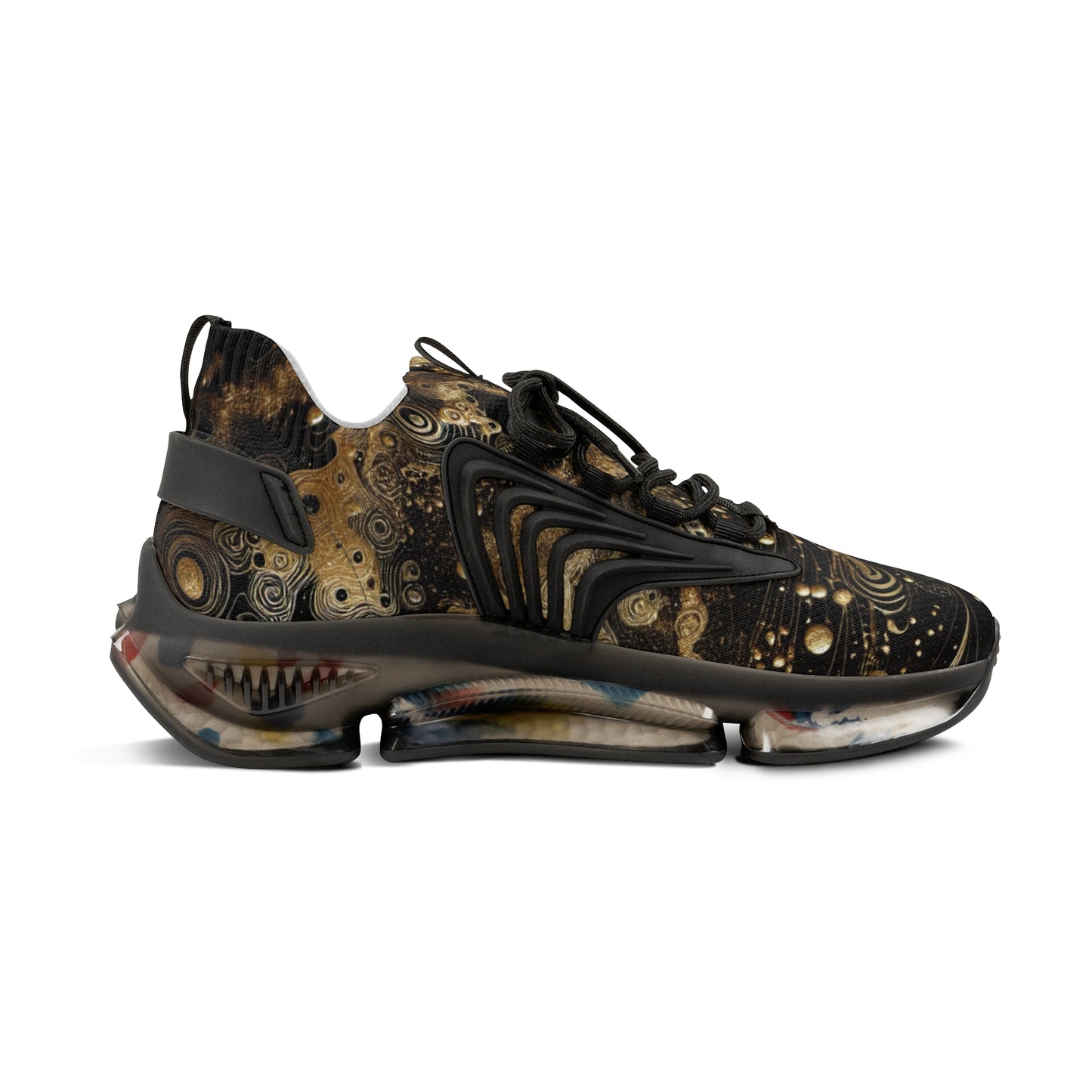 Cosmic Patterned Men's Mesh Sneakers - Stylish, Comfortable, Athletic Footwear,