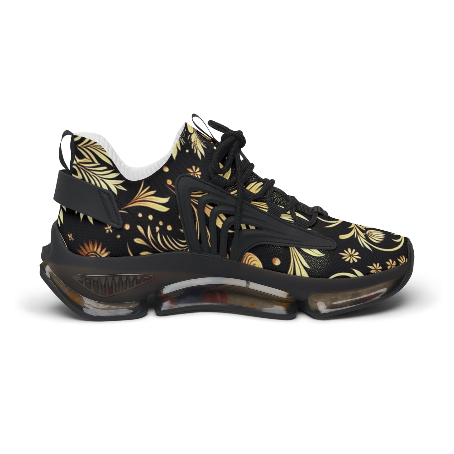 Stylish Women's Mesh Sneakers, Trendy Athletic Shoes, Floral Print Sneakers, Comfortable Walking Shoes, Fashionable Workout Footwear