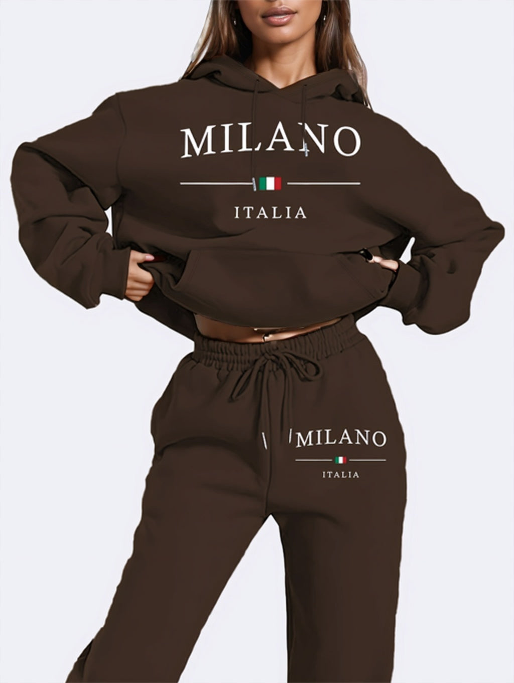 Ladies' Polyester Sweatshirt Set
