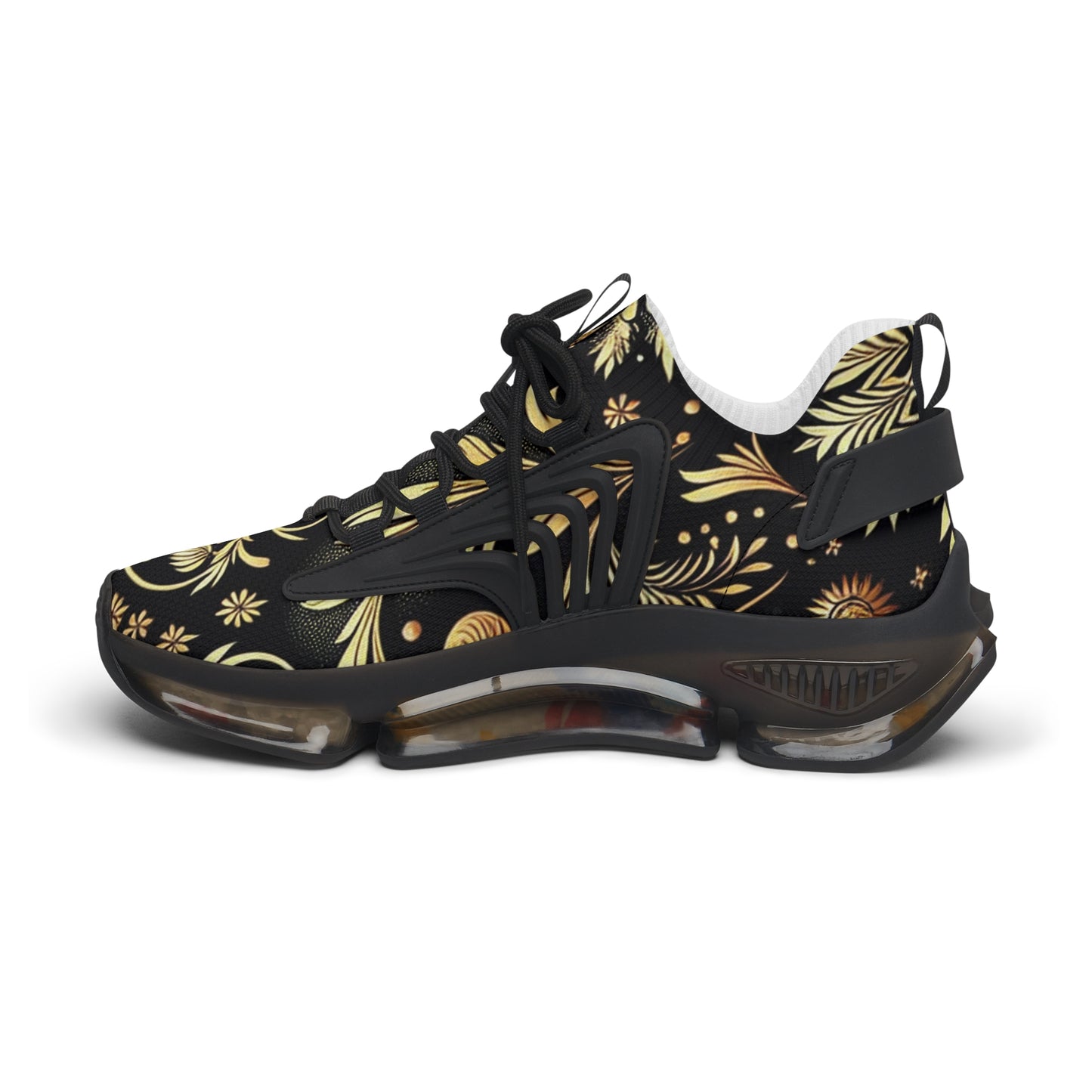 Stylish Women's Mesh Sneakers, Trendy Athletic Shoes, Floral Print Sneakers, Comfortable Walking Shoes, Fashionable Workout Footwear