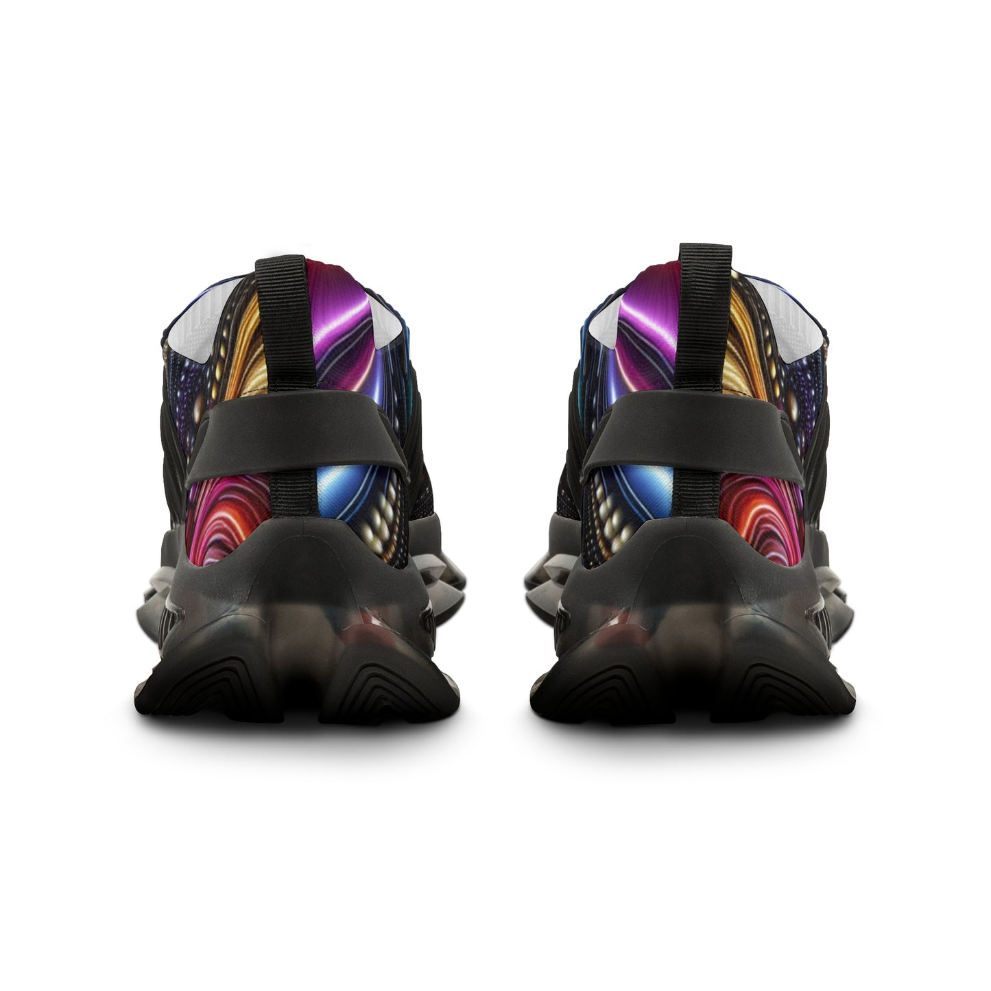 Colorful Men's Mesh Sneakers, Trendy Athletic Shoes, Fashionable Sports Footwear, Unique Casual Sneakers, Vibrant Running Shoes