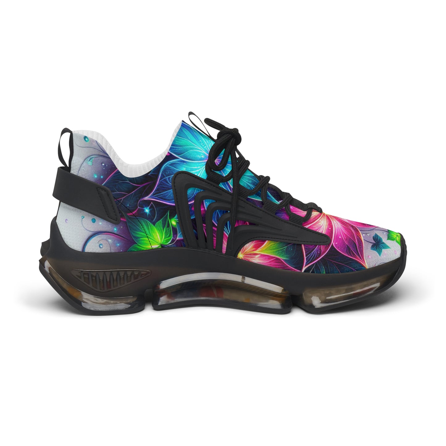 Colorful Women's Mesh Sneakers with Floral Design, Stylish Athletic Shoes, Spring Fashion Footwear, Casual Sneakers for Women