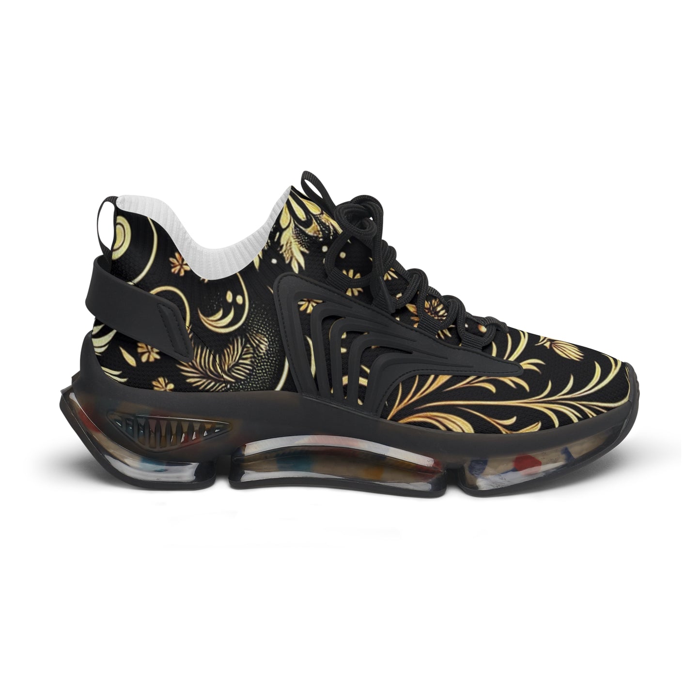 Stylish Women's Mesh Sneakers, Trendy Athletic Shoes, Floral Print Sneakers, Comfortable Walking Shoes, Fashionable Workout Footwear