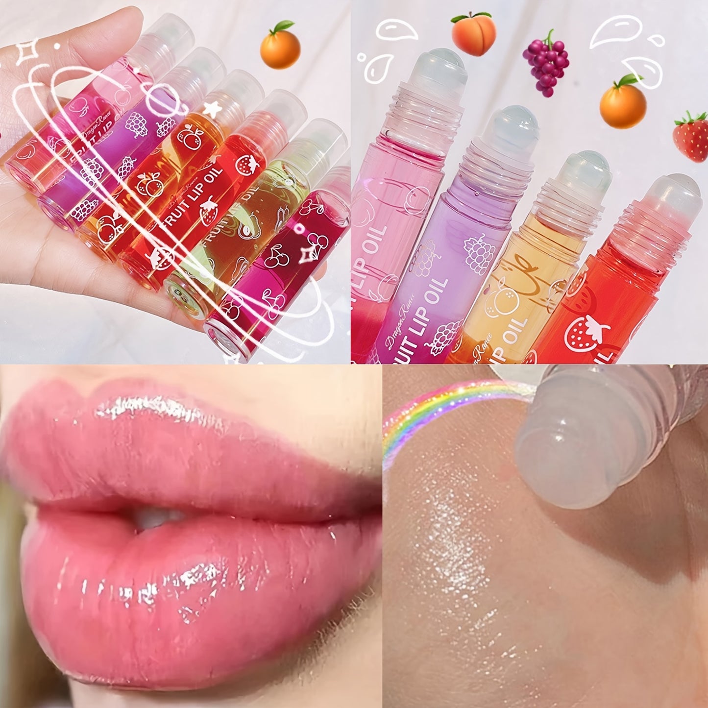 1pc Fruity Flavor Long-Lasting Glossy Moisturizing Lip Balm for Dry Skin, Ideal Autumn & Winter Care, Perfect Christmas Gift for Women