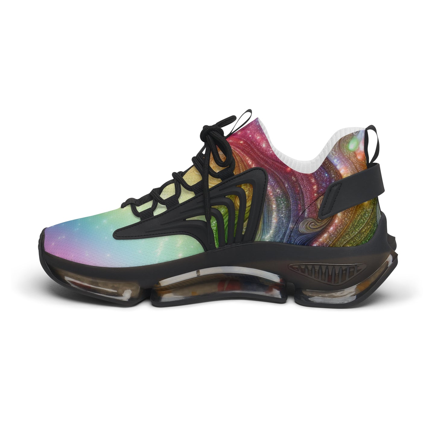Colorful Women's Mesh Sneakers - Trendy Athletic Shoes, Lightweight Footwear, Rainbow Sneakers, Perfect for Everyday Style, Fitness Fashion