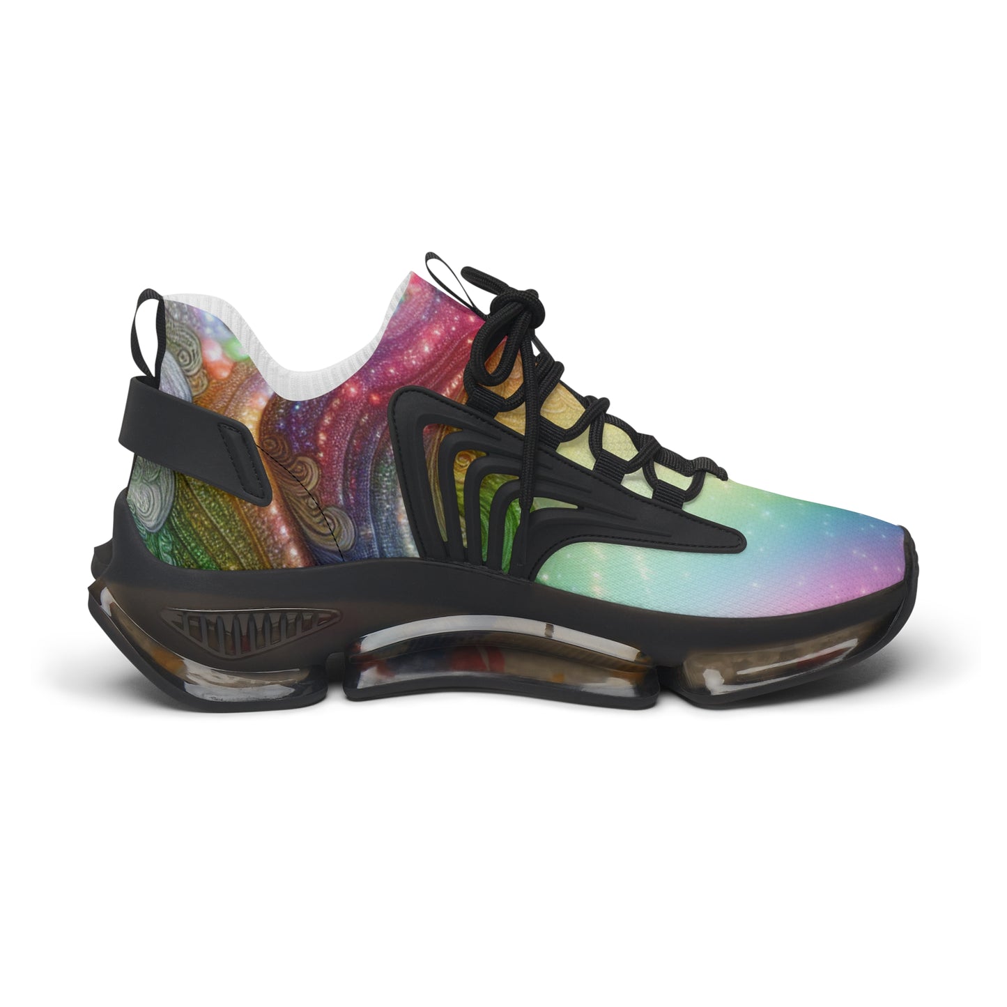 Colorful Women's Mesh Sneakers - Trendy Athletic Shoes, Lightweight Footwear, Rainbow Sneakers, Perfect for Everyday Style, Fitness Fashion