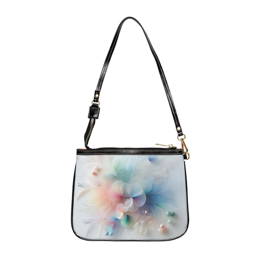 Soft Floral Small Shoulder Bag, Casual Purse, Everyday Tote, Gift for Her, Lightweight Handbag