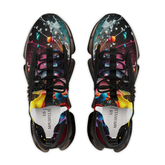 Vibrant Mesh Sneakers for Men, Colorful Athletic Shoes, Trendy Urban Footwear, Casual Sports Sneakers, Fashion-Forward Athletic Kicks