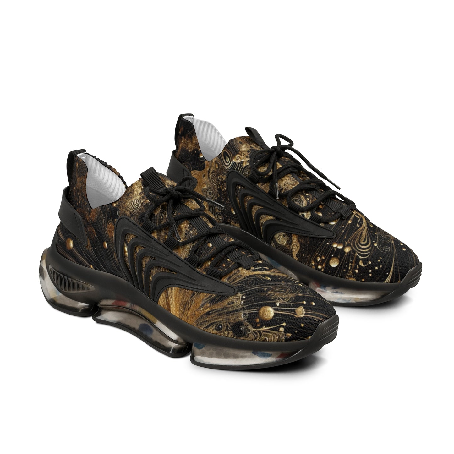 Cosmic Patterned Men's Mesh Sneakers - Stylish, Comfortable, Athletic Footwear,