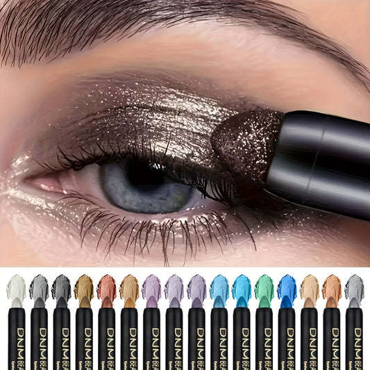 16pcs Colored Pearl Eyeshadow Pencil Eyeliner Highlighter Stick Eyeliner Gel Pencil for Halloween Christmas