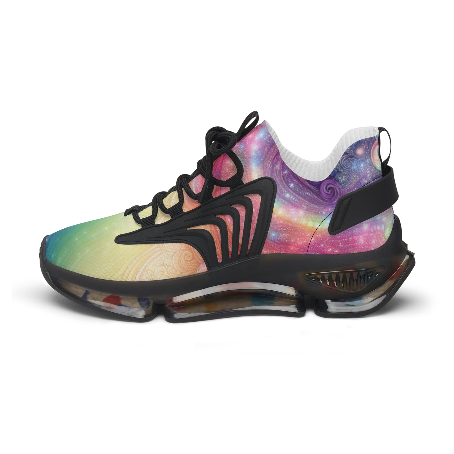 Colorful Women's Mesh Sneakers - Trendy Athletic Shoes, Lightweight Footwear, Rainbow Sneakers, Perfect for Everyday Style, Fitness Fashion