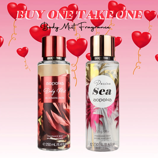 Two-piece set - Blooming Rose and Passion Ocean Fragrance Spray, long-lasting floral and fruity fragrance, woody fragrance, suitable for both men and women, the ideal Valentine's Day gift for him/her