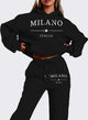 Ladies' Polyester Sweatshirt Set