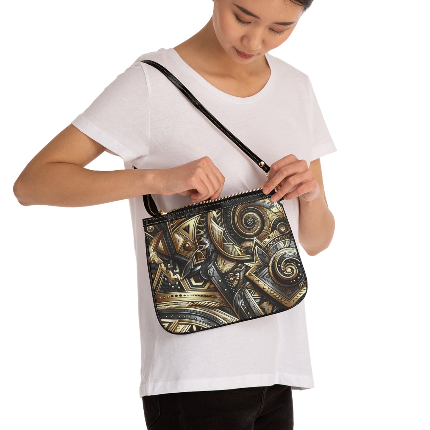 Stylish Bohemian Small Shoulder Bag, Unique Handbag, Trendy Purse, Everyday Carry, Festival Accessory, Eco-Friendly Bag