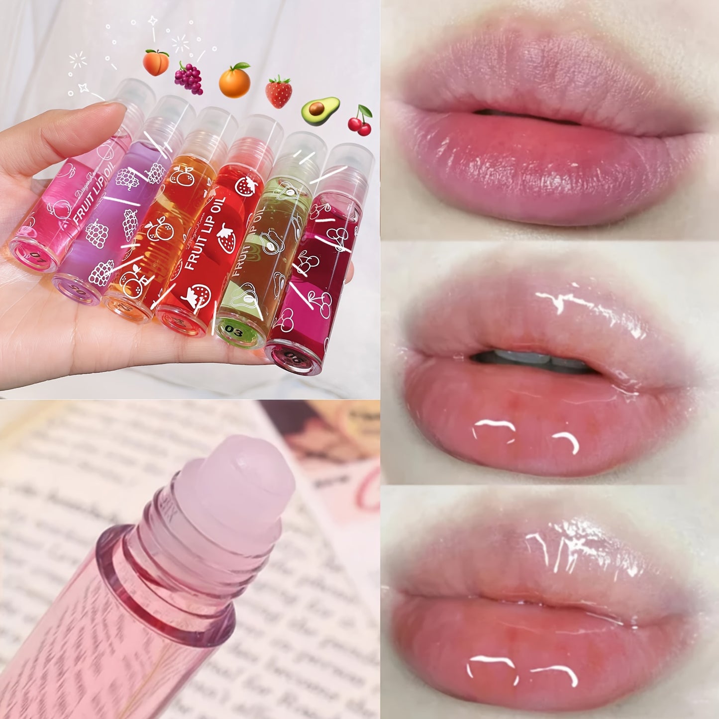 1pc Fruity Flavor Long-Lasting Glossy Moisturizing Lip Balm for Dry Skin, Ideal Autumn & Winter Care, Perfect Christmas Gift for Women