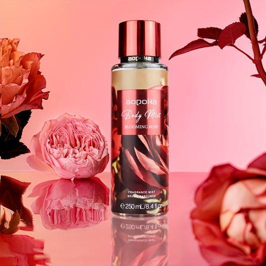 Two-piece set - Blooming Rose and Passion Ocean Fragrance Spray, long-lasting floral and fruity fragrance, woody fragrance, suitable for both men and women, the ideal Valentine's Day gift for him/her