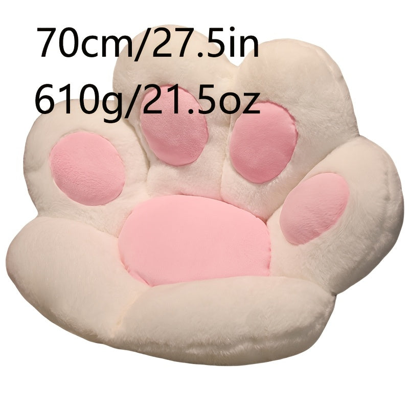 Bear Paw Seat Cushion, Long Sitting Cushion, Integrated Thickened Chair Bedroom Sofa Cushion Foot Cushion Waist Support Backrest Halloween, Christmas Gift