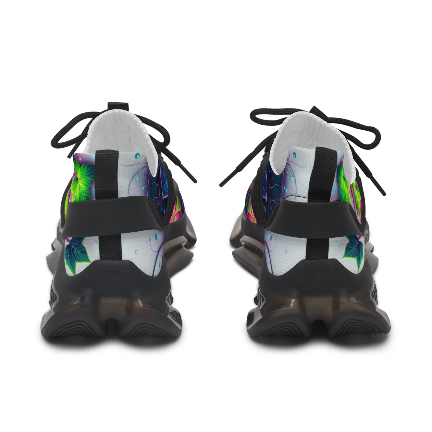 Colorful Women's Mesh Sneakers with Floral Design, Stylish Athletic Shoes, Spring Fashion Footwear, Casual Sneakers for Women