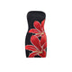 Women's Tube Top Flower Print Slim Sheath Short Dress