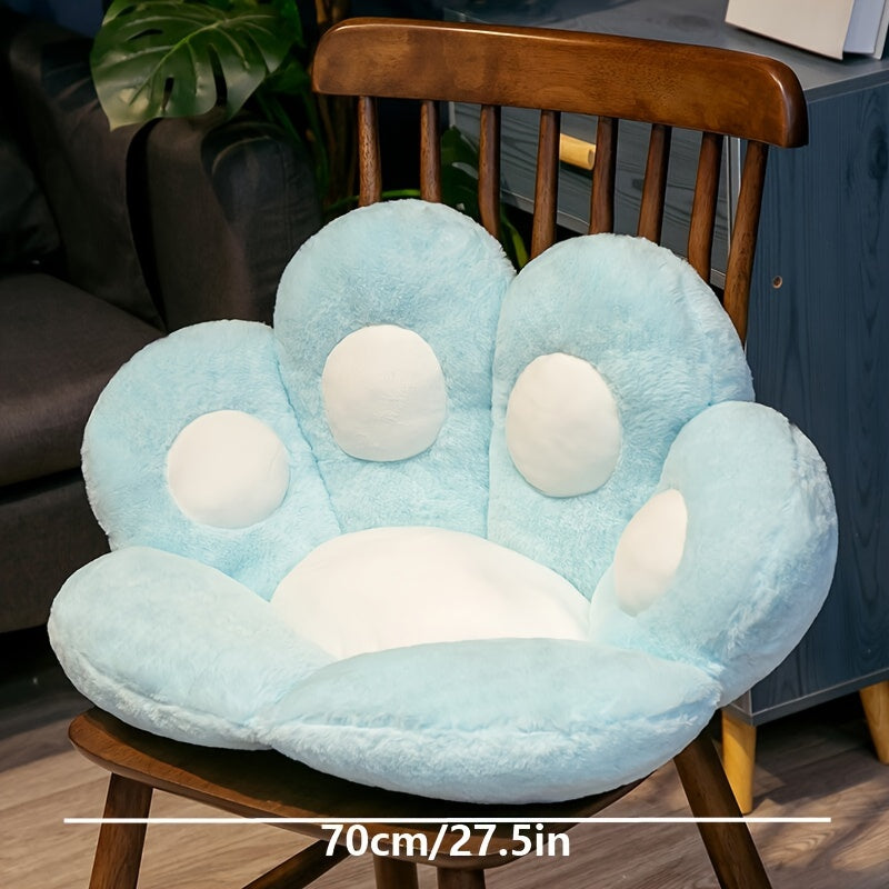 Bear Paw Seat Cushion, Long Sitting Cushion, Integrated Thickened Chair Bedroom Sofa Cushion Foot Cushion Waist Support Backrest Halloween, Christmas Gift